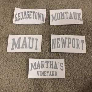 Brandy Melville iron on stickers